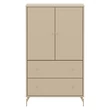 SAGA 2 ajtós- 2 fiókosszekrény bézs 