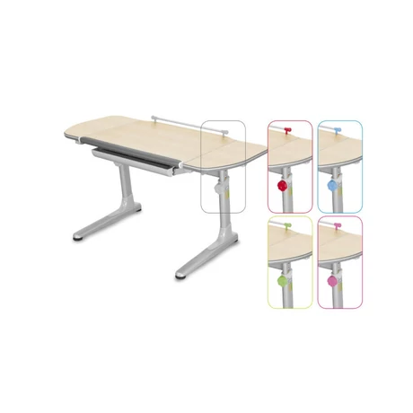 Profi 3 32P354TW juhar ergonomikus állítható gyerekasztal, gyerekíróasztal, színes kiegészítőkkel